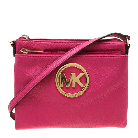 michael kors adele crossbody pink|Adele Leather Crossbody Bag .